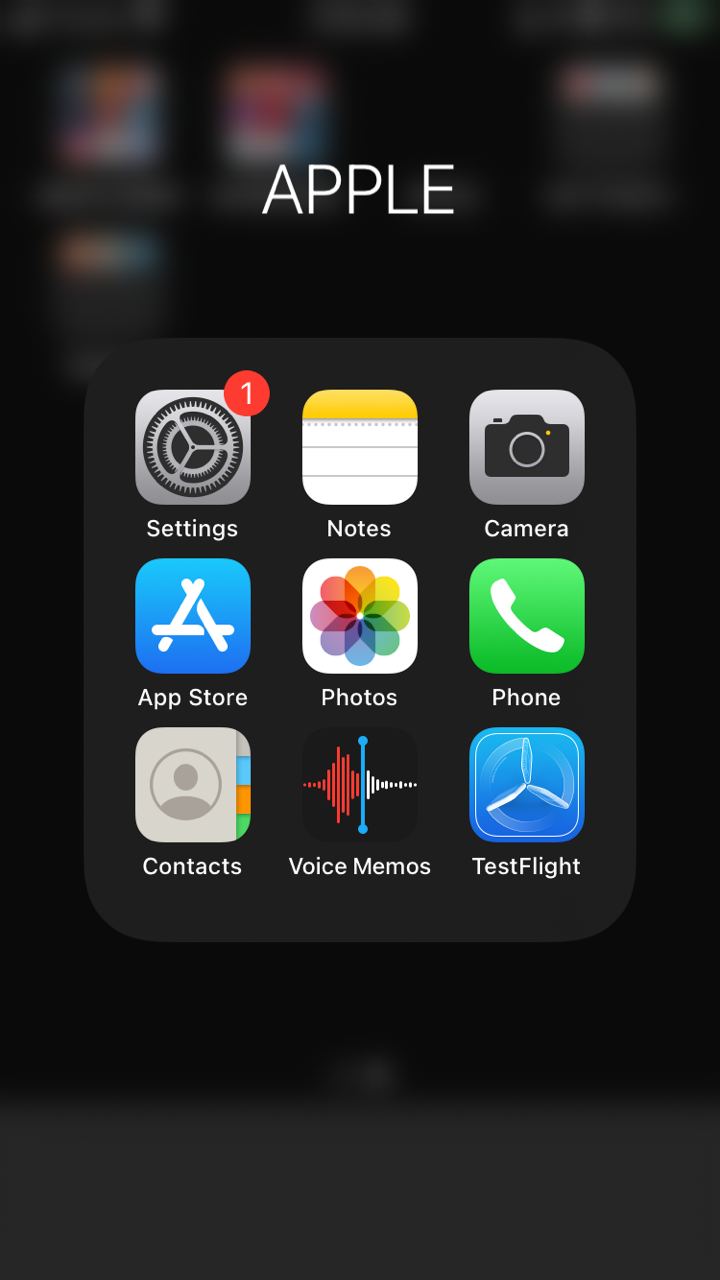 Phone screen Apple