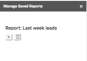 How to see saved reports in Freshsales GSheet Connector